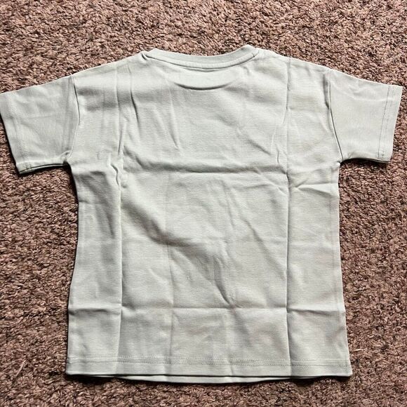 NWT Goumi Kids Swell Tee SZ 10-12Y Youth Large Oversized Top Blue Bamboo Organic - Picture 3 of 3